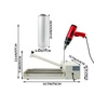 image:imageBestEquip 24 IBar Shrink Wrap Machine 800W Shrink Wrap Sealer with Heat Gun Shrink Film Shrink Wrap Sealer Compatible with PVC POF Film24 inch