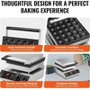 image:imageHappyBuy Mini Dutch Pancake Maker  25PCS 43mm 1700W NonStick Stainless Steel Temp amp Time Control Ideal for Home Kitchen Restaurant