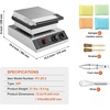 image:imageHappyBuy Mini Dutch Pancake Maker  25PCS 43mm 1700W NonStick Stainless Steel Temp amp Time Control Ideal for Home Kitchen Restaurant