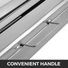 image:imageVBENLEM Pack of 6 Hood Filters 1949L x 1555W 430 Stainless Steel 5 Grooves Commercial Hood Filters Range Hood Filter for Grease Rated Commercial Kitchen Exhaust Hoods195W x 195H Inch