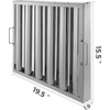 image:imageVBENLEM Pack of 6 Hood Filters 1949L x 1555W 430 Stainless Steel 5 Grooves Commercial Hood Filters Range Hood Filter for Grease Rated Commercial Kitchen Exhaust Hoods195W x 155H Inch