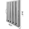 image:imageVBENLEM Pack of 6 Hood Filters 1949L x 1555W 430 Stainless Steel 5 Grooves Commercial Hood Filters Range Hood Filter for Grease Rated Commercial Kitchen Exhaust Hoods195W x 245H Inch