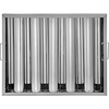 image:imageVBENLEM Pack of 6 Hood Filters 1949L x 1555W 430 Stainless Steel 5 Grooves Commercial Hood Filters Range Hood Filter for Grease Rated Commercial Kitchen Exhaust Hoods195W x 155H Inch