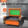 image:imageVEVOR 100W CO2 Laser Engraver 24 x 35 in 197 IPS Laser Cutter Machine with 2Way Pass Air Assist Compatible with LightBurn CorelDRAW AutoCAD Windows Mac OS Linux for Wood Acrylic Fabric More