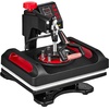 image:imageVEVOR 11 in 1 Heat Press 12 x 15 Inch Multifunctional Clamshell Printer Digital DualTube Heat Press Transfer Machine Swing Away Sublimation Machine for TShirt Hat Cap Mug Plate Pen Shoes Black11in1Red