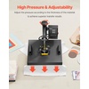 image:imageVEVOR 11 in 1 Heat Press 12 x 15 Inch Multifunctional Clamshell Printer Digital DualTube Heat Press Transfer Machine Swing Away Sublimation Machine for TShirt Hat Cap Mug Plate Pen Shoes Black2in115x15Black