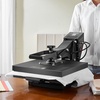 image:imageVEVOR 11 in 1 Heat Press 12 x 15 Inch Multifunctional Clamshell Printer Digital DualTube Heat Press Transfer Machine Swing Away Sublimation Machine for TShirt Hat Cap Mug Plate Pen Shoes Black15x15Black
