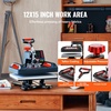 image:imageVEVOR 11 in 1 Heat Press 12 x 15 Inch Multifunctional Clamshell Printer Digital DualTube Heat Press Transfer Machine Swing Away Sublimation Machine for TShirt Hat Cap Mug Plate Pen Shoes Black11in1Red