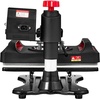 image:imageVEVOR 11 in 1 Heat Press 12 x 15 Inch Multifunctional Clamshell Printer Digital DualTube Heat Press Transfer Machine Swing Away Sublimation Machine for TShirt Hat Cap Mug Plate Pen Shoes Black11in1Red