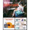 image:imageVEVOR 11 in 1 Heat Press 12 x 15 Inch Multifunctional Clamshell Printer Digital DualTube Heat Press Transfer Machine Swing Away Sublimation Machine for TShirt Hat Cap Mug Plate Pen Shoes Black15X15 5 in 1Green
