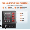 image:imageVEVOR 11 in 1 Heat Press 12 x 15 Inch Multifunctional Clamshell Printer Digital DualTube Heat Press Transfer Machine Swing Away Sublimation Machine for TShirt Hat Cap Mug Plate Pen Shoes Black11in1Red