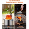 image:imageVEVOR 12KG Propane Melting Furnace Kit Large Capacity Foundry Home Blacksmithing Forge with Crucible amp Tongs Kiln Stainless Steel Smelter for Metal Scrap Recycle Gold Copper Silver Casting6KG