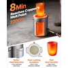 image:imageVEVOR 12KG Propane Melting Furnace Kit Large Capacity Foundry Home Blacksmithing Forge with Crucible amp Tongs Kiln Stainless Steel Smelter for Metal Scrap Recycle Gold Copper Silver Casting6KG
