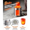 image:imageVEVOR 12KG Propane Melting Furnace Kit Large Capacity Foundry Home Blacksmithing Forge with Crucible amp Tongs Kiln Stainless Steel Smelter for Metal Scrap Recycle Gold Copper Silver Casting12KG