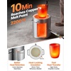 image:imageVEVOR 12KG Propane Melting Furnace Kit Large Capacity Foundry Home Blacksmithing Forge with Crucible amp Tongs Kiln Stainless Steel Smelter for Metal Scrap Recycle Gold Copper Silver Casting8KG