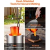 image:imageVEVOR 12KG Propane Melting Furnace Kit Large Capacity Foundry Home Blacksmithing Forge with Crucible amp Tongs Kiln Stainless Steel Smelter for Metal Scrap Recycle Gold Copper Silver Casting12KG