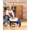 image:imageVEVOR 14in Pottery Wheel for Adults Beginners 06in HeightAdjustable 450W Pottery Forming Machine 60300RPM Electric Ceramic Wheel BlueBlue