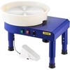 image:imageVEVOR 14in Pottery Wheel for Adults Beginners 06in HeightAdjustable 450W Pottery Forming Machine 60300RPM Electric Ceramic Wheel BlueBlue