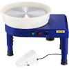 image:imageVEVOR 14in Pottery Wheel for Adults Beginners 06in HeightAdjustable 450W Pottery Forming Machine 60300RPM Electric Ceramic Wheel BlueBlue