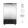 image:imageVEVOR 15 W Under Counter Ice Maker 15 LBSDay Crescent Ice Maker Builtin with 11LBS Storage Bin amp Reversible Door Freestanding IceMaking Machine for Commercial Home Kitchens  No Drain Required