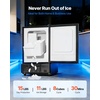 image:imageVEVOR 15 W Under Counter Ice Maker 15 LBSDay Crescent Ice Maker Builtin with 11LBS Storage Bin amp Reversible Door Freestanding IceMaking Machine for Commercial Home Kitchens  No Drain Required