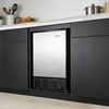 image:imageVEVOR 15 W Under Counter Ice Maker 15 LBSDay Crescent Ice Maker Builtin with 11LBS Storage Bin amp Reversible Door Freestanding IceMaking Machine for Commercial Home Kitchens  No Drain Required