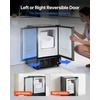 image:imageVEVOR 15 W Under Counter Ice Maker 15 LBSDay Crescent Ice Maker Builtin with 11LBS Storage Bin amp Reversible Door Freestanding IceMaking Machine for Commercial Home Kitchens  No Drain Required