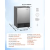 image:imageVEVOR 15 W Under Counter Ice Maker 15 LBSDay Crescent Ice Maker Builtin with 11LBS Storage Bin amp Reversible Door Freestanding IceMaking Machine for Commercial Home Kitchens  No Drain Required