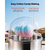 image:imageVEVOR 16 Inch Cotton Candy Machine Cover Transparent Acrylic Dome Bubble Shield Compatible with 15inch Commercial Cotton Candy Floss Maker Bowl for Party Shops Bottom Groove Design21 inch