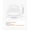 image:imageVEVOR 16 Inch Cotton Candy Machine Cover Transparent Acrylic Dome Bubble Shield Compatible with 15inch Commercial Cotton Candy Floss Maker Bowl for Party Shops Bottom Groove Design21 inch