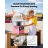 image:imageVEVOR 16 Inch Cotton Candy Machine Cover Transparent Acrylic Dome Bubble Shield Compatible with 15inch Commercial Cotton Candy Floss Maker Bowl for Party Shops Bottom Groove Design21 inch