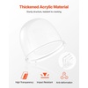 image:imageVEVOR 16 Inch Cotton Candy Machine Cover Transparent Acrylic Dome Bubble Shield Compatible with 15inch Commercial Cotton Candy Floss Maker Bowl for Party Shops Bottom Groove Design16 inch