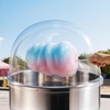 image:imageVEVOR 16 Inch Cotton Candy Machine Cover Transparent Acrylic Dome Bubble Shield Compatible with 15inch Commercial Cotton Candy Floss Maker Bowl for Party Shops Bottom Groove Design21 inch