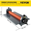 image:imageVEVOR 25 Inch Cold Laminator Machine 10mm Manual Vinyl Photo Film Cold laminator Hand Crank Pressure Cold Roll laminator25 Inch39 inch