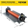 image:imageVEVOR 25 Inch Cold Laminator Machine 10mm Manual Vinyl Photo Film Cold laminator Hand Crank Pressure Cold Roll laminator25 Inch51 inch