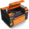 image:imageVEVOR 55W CO2 Laser Engraver 20 x 12 in Desktop CO2 Laser Engraver and Cutter Machine with 16MP Camera Water Pump Rotary Axis Compatible with LightBurn CorelDRAW RDWorks for Wood Acrylic GlassSpraypainted Iron