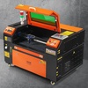 image:imageVEVOR 55W CO2 Laser Engraver 20 x 12 in Desktop CO2 Laser Engraver and Cutter Machine with 16MP Camera Water Pump Rotary Axis Compatible with LightBurn CorelDRAW RDWorks for Wood Acrylic GlassSpraypainted Iron