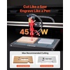 image:imageVEVOR 55W CO2 Laser Engraver 20 x 12 in Desktop CO2 Laser Engraver and Cutter Machine with 16MP Camera Water Pump Rotary Axis Compatible with LightBurn CorelDRAW RDWorks for Wood Acrylic GlassGalvanized Steel