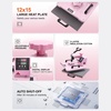 image:imageVEVOR 8 in 1 Heat Press Machine Combo with 30 OZ Tumbler Press amp Hat Press 12x15 inch Heat Press for TShirts Hats Caps Tumblers Glass Cans Mugs and Plates Pink5in1Pink