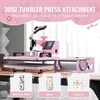 image:imageVEVOR 8 in 1 Heat Press Machine Combo with 30 OZ Tumbler Press amp Hat Press 12x15 inch Heat Press for TShirts Hats Caps Tumblers Glass Cans Mugs and Plates Pink8in1Pink
