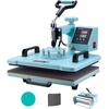 image:imageVEVOR 8 in 1 Heat Press Machine Combo with 30 OZ Tumbler Press amp Hat Press 12x15 inch Heat Press for TShirts Hats Caps Tumblers Glass Cans Mugs and Plates Pink5in1Green