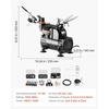 image:imageVEVOR Airbrush Kit Professional Airbrush Set with 15 HP Compressor amp 3 Airbrushes Airbrushing System Kit with MultiPurpose DualAction Gravity Feed Airbrushes Art Nail Cookie Tatto24 Paint Colors Set