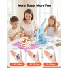 image:imageVEVOR Button Maker Machine 1125225 inch253258mm Pin Maker BuleBlue 3 in 1  300 pcs