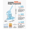 image:imageVEVOR Button Maker Machine 1125225 inch253258mm Pin Maker BuleBlue 3 in 1  300 pcs