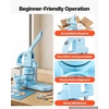 image:imageVEVOR Button Maker Machine 1125225 inch253258mm Pin Maker BuleBlue 3 in 1  300 pcs