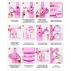 image:imageVEVOR Button Maker Machine 1125225 inch253258mm Pin Maker BulePink 3 in 1  100 pcs