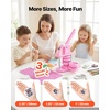 image:imageVEVOR Button Maker Machine 1125225 inch253258mm Pin Maker BulePink 3 in 1  100 pcs
