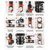 image:imageVEVOR Button Maker Machine 225 inch58mm Pin Maker with 100pcs Button Parts Button Maker with Panda Magic Book Ergonomic Arc Handle Punch Press Kit for Children DIY Gifts and Christmas225  100 pcs