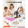 image:imageVEVOR Button Maker Machine 225 inch58mm Pin Maker with 100pcs Button Parts Button Maker with Panda Magic Book Ergonomic Arc Handle Punch Press Kit for Children DIY Gifts and Christmas1  100 pcs