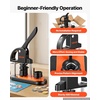 image:imageVEVOR Button Maker Machine 225 inch58mm Pin Maker with 100pcs Button Parts Button Maker with Panda Magic Book Ergonomic Arc Handle Punch Press Kit for Children DIY Gifts and Christmas125  100 pcs